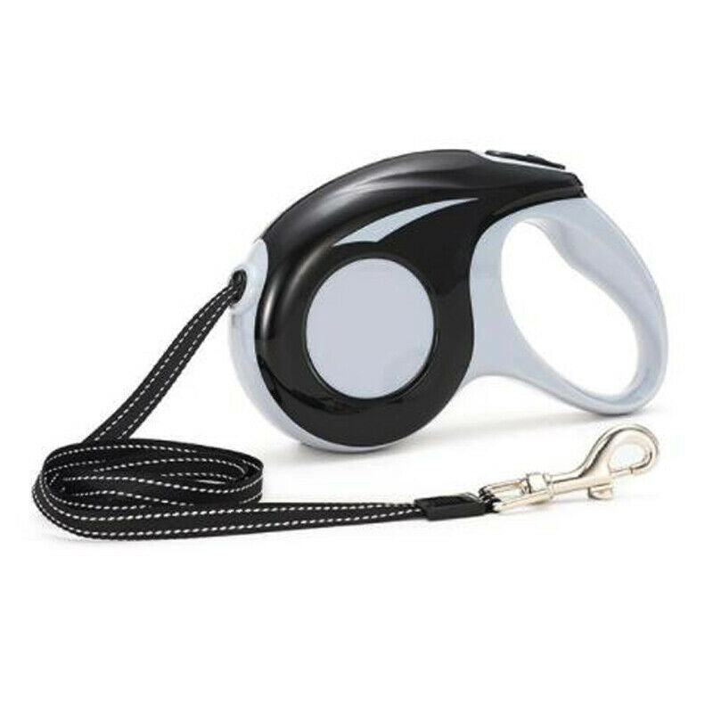5M Automatic Retractable Pet Dog cat Leash Traction Rope Lead Chain Rope Black