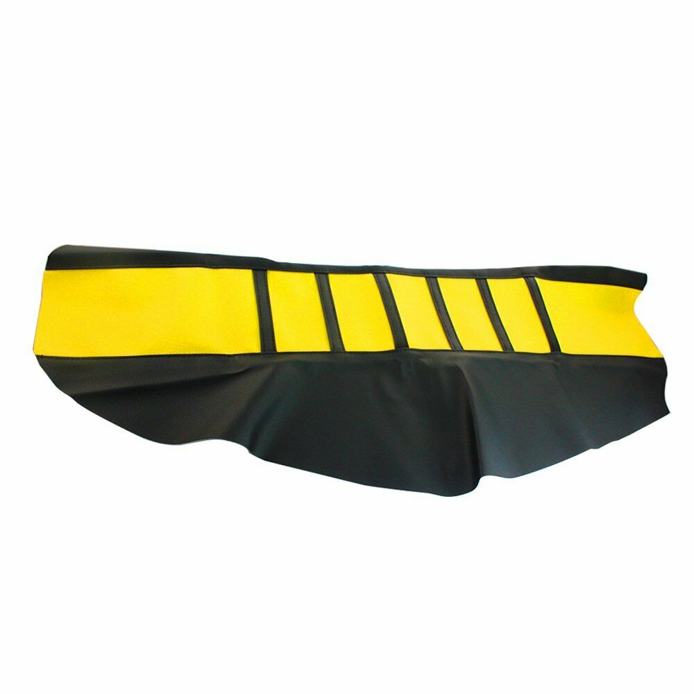 Motorcycle Yellow Rubber Ribbed Gripper Soft Seat Cover For HXXda CRF450X 05-16