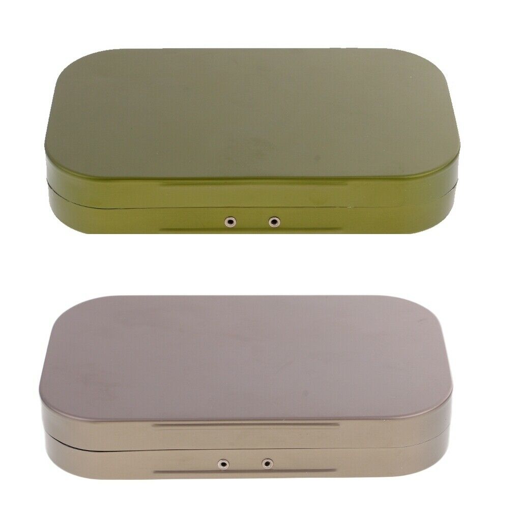 2x Durable Fly Fishing Box Dry Fly Box Flies Lure Baits Box Jigs Box Cases