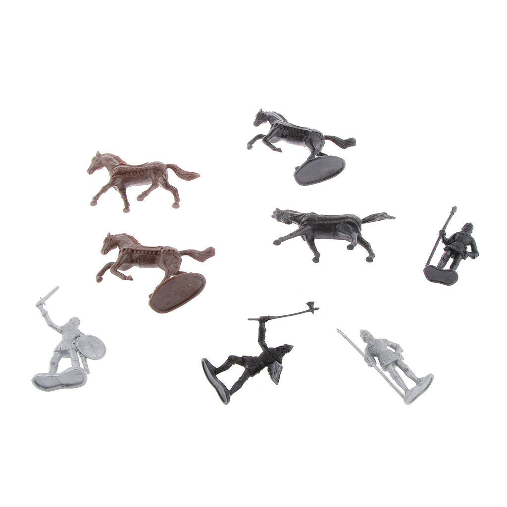 Ancient   Figures Playset with 12 Soldiers 8 Cavalries and 8 Horses