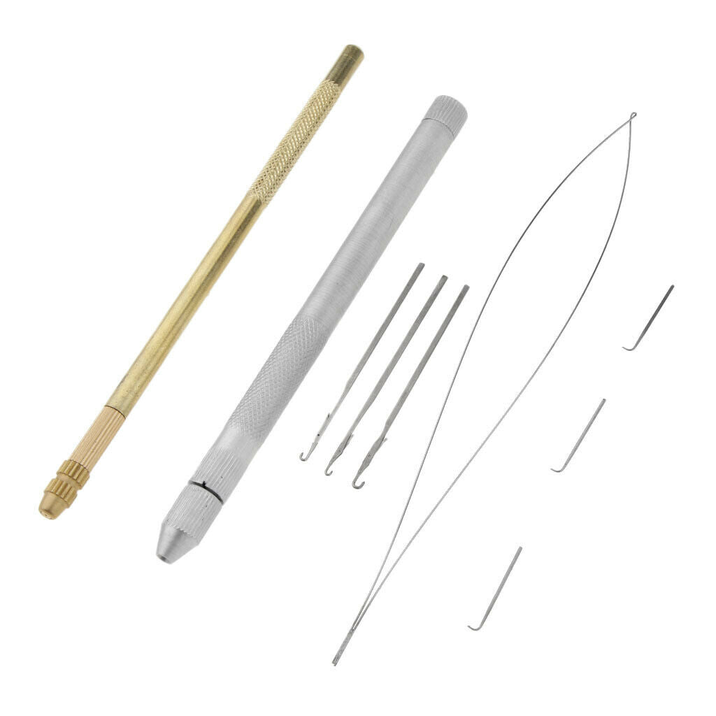 2 Pc Needles Kit for Micro  Link Beads Hair And Feather Extensions: Hook