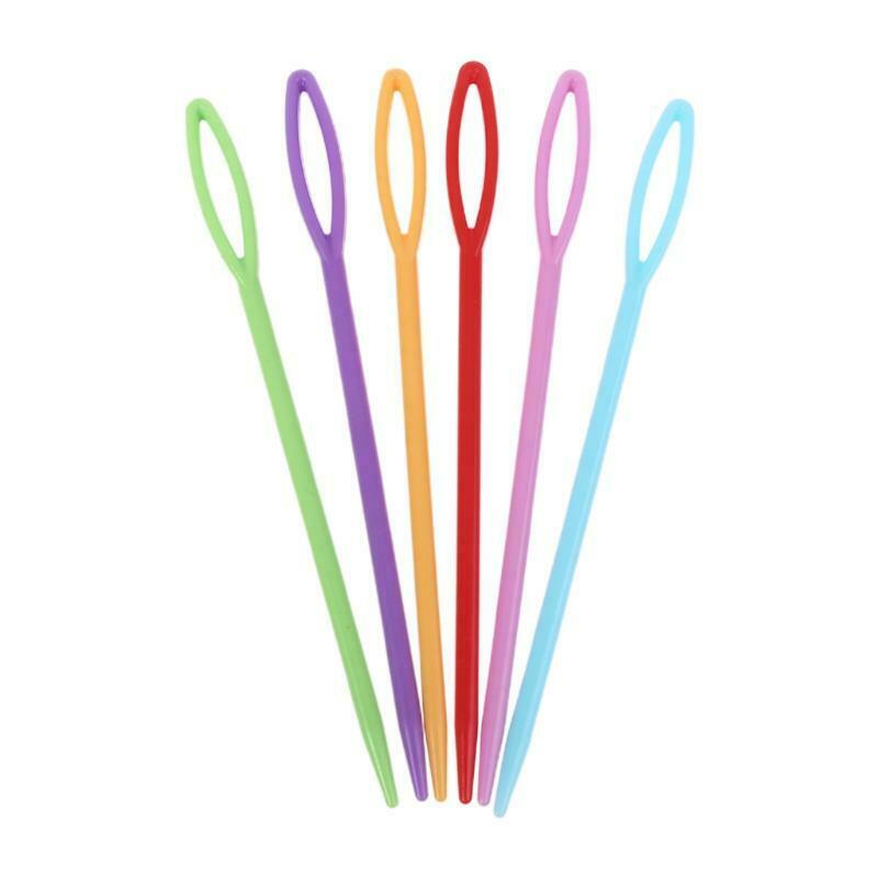 90 Pcs/Set 9cm/7cm/15cm Plastic Sewing Needles Crochet Hook DIY Sweater Weaving
