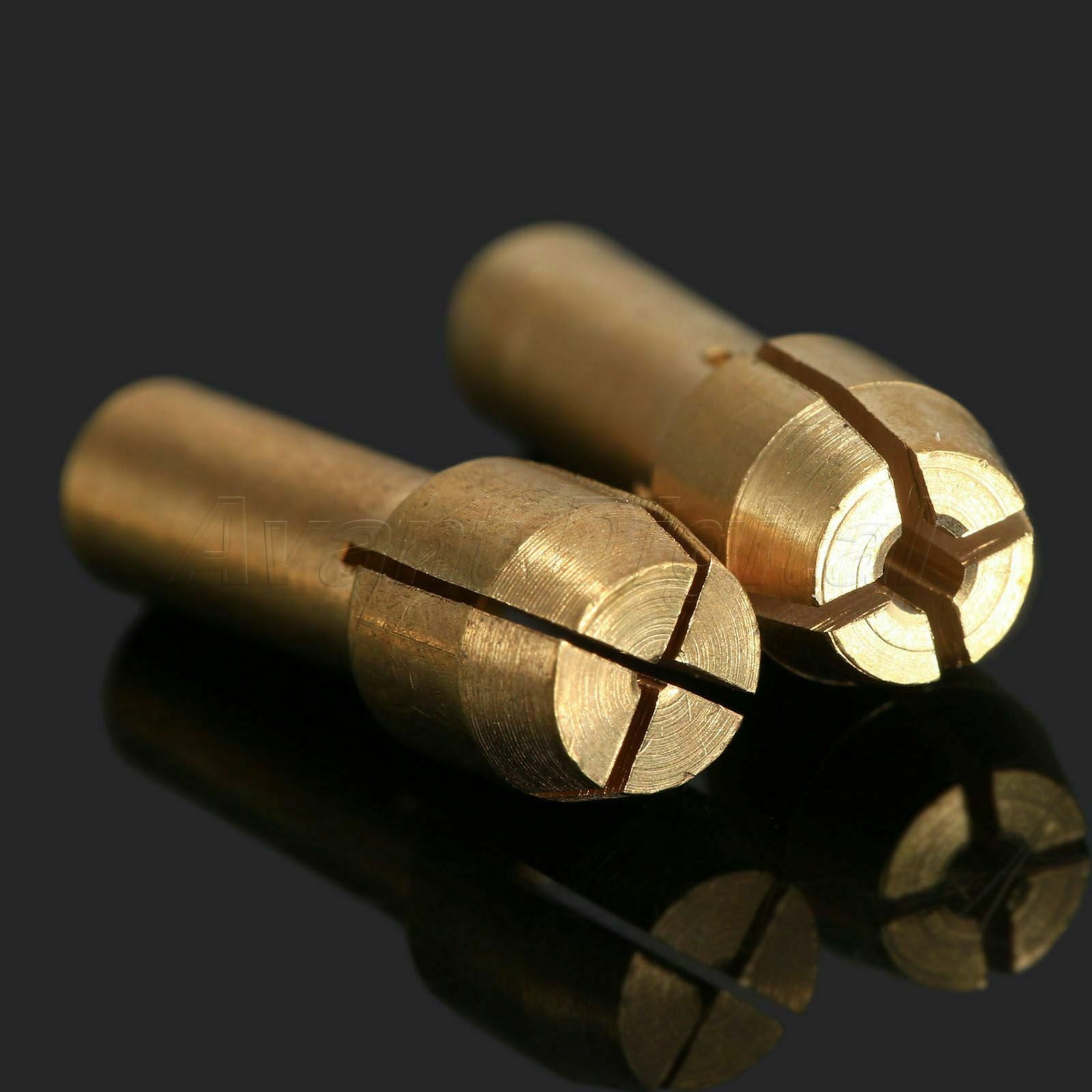 Long Tail Keyless Drill Chuck &0.5mm-3.2mm Brass Collets Bits Tool 4.3mm Shank