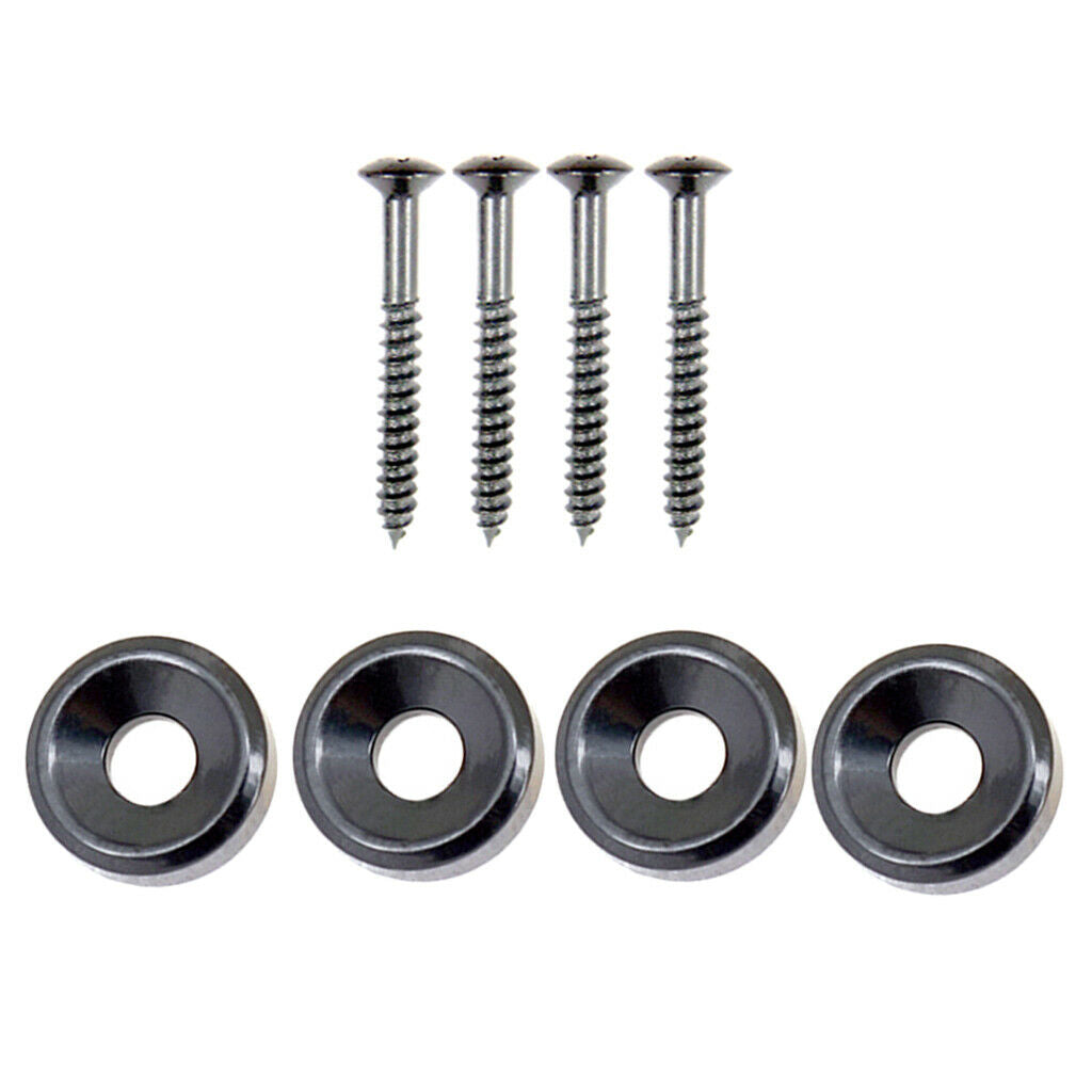 4 Part Guitar Bass Neck Ferrule Socket with Fixing Screw