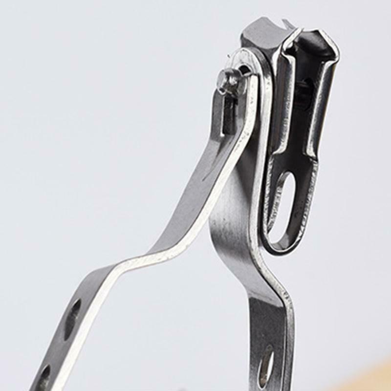 Stainless Steel 360 Degree Rotary Cuticle Nail Clipper Fingernail Toenail Cutter