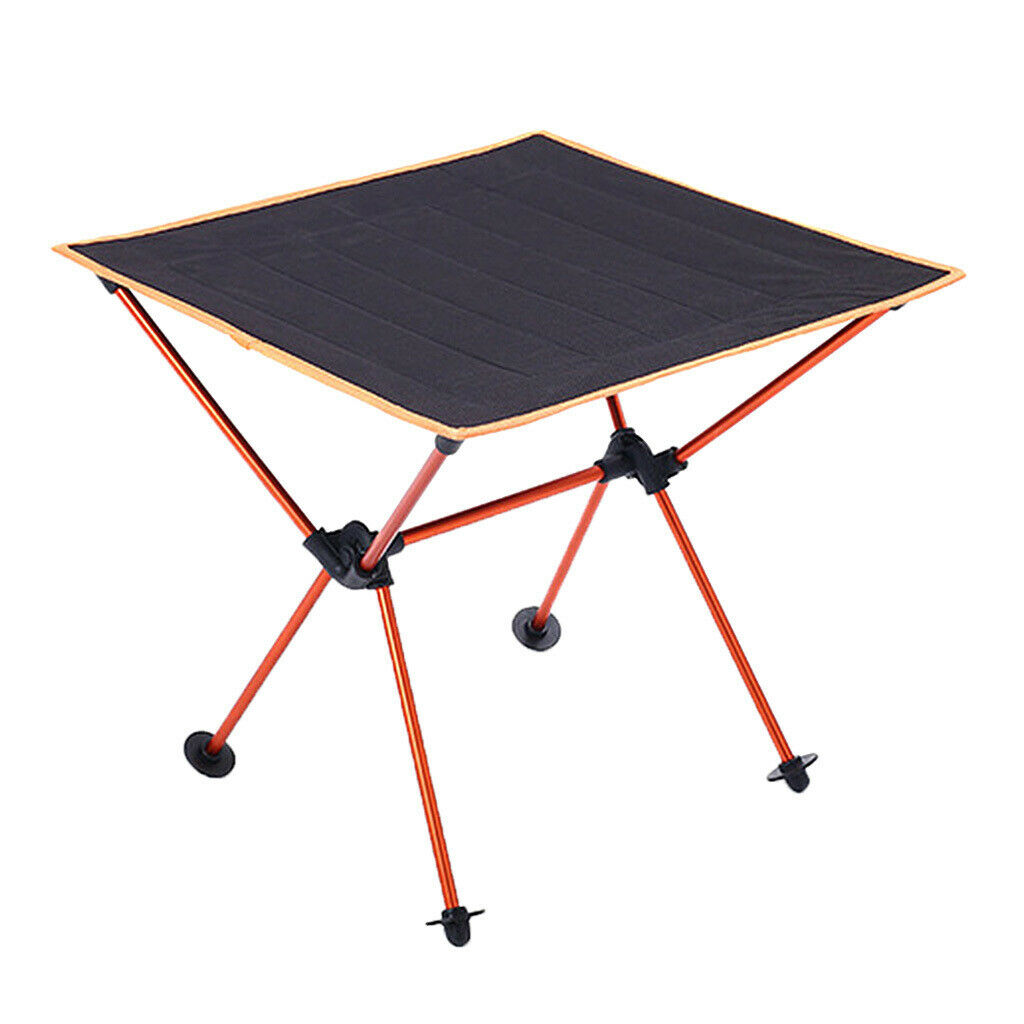 Aluminium Camping Foldable Table Travel Picnic Portable Desk with Bag Orange