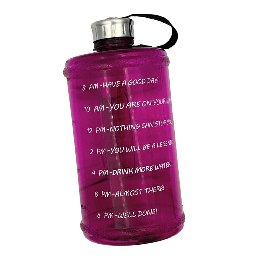 2x Water Bottle Reusable Drinking Jug Outdoor Biking Gym Camping 73 oz