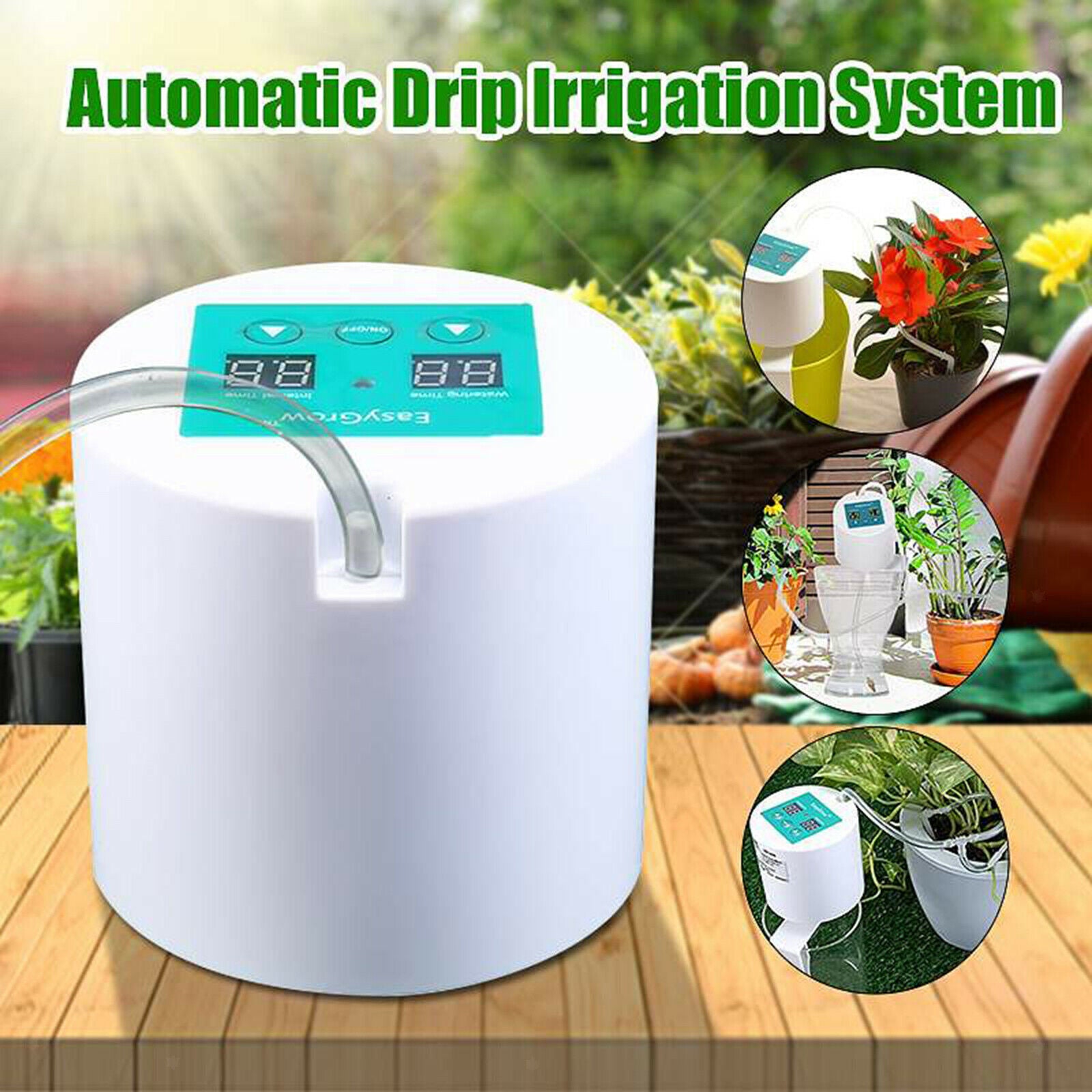 Automatic Drip Irrigation Kit Self Watering System Device Battery Powered