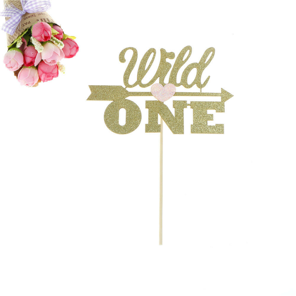 wild one birthday cake cupcake toppers kids party baby shower decor suppl.l8