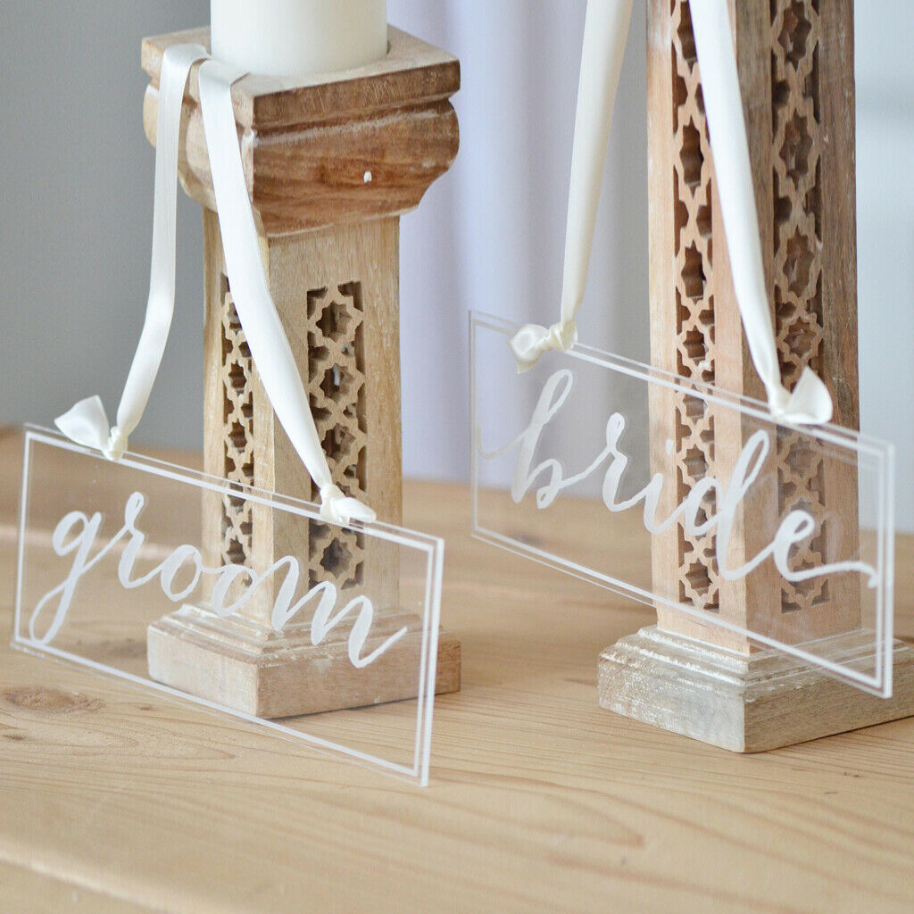 Wedding Bride Groom Hanging Sign Wedding Table Centerpiece Wedding Decor