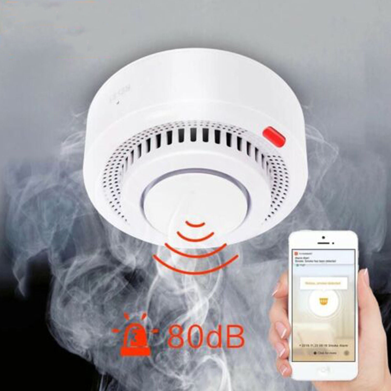 Tuya WiFi Alarm Fire Protection Detector Combination Fire