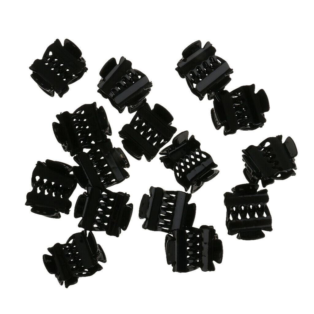 30pcs Wholesale Mini Hair Claws Clamps Bulldog Clips Hair Grips Black