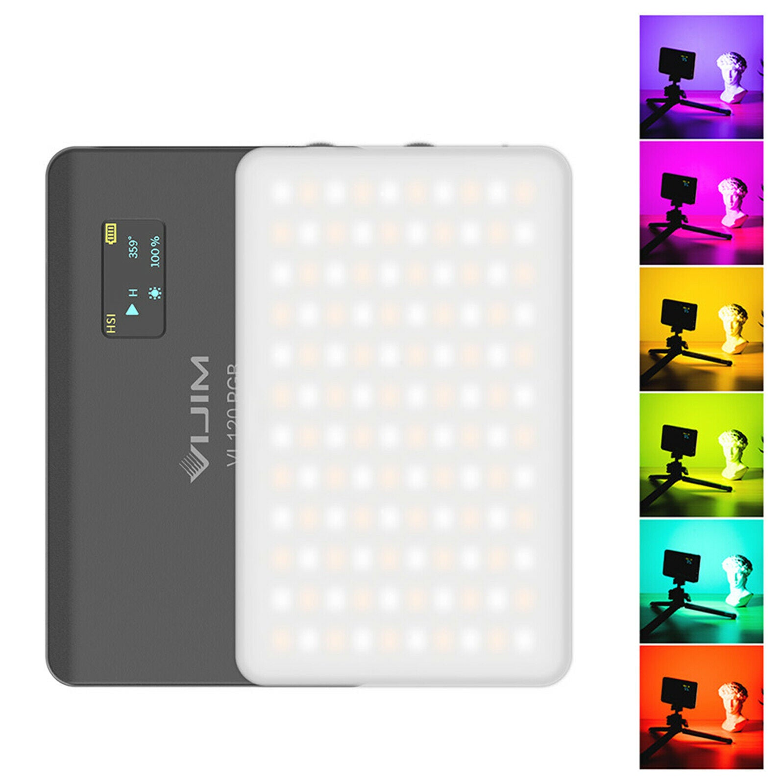 VL120 LED Video Camera Vlog Fill Light 3100mAh Rechargeable For Photography