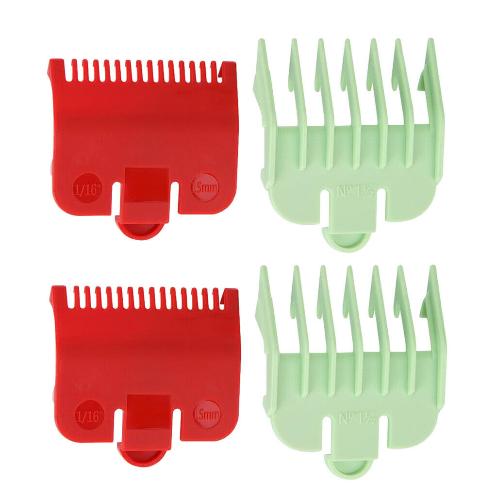 4Pcs Universal Stylist Shaving Electric Clipper Shaver Limit Guide Combs Set