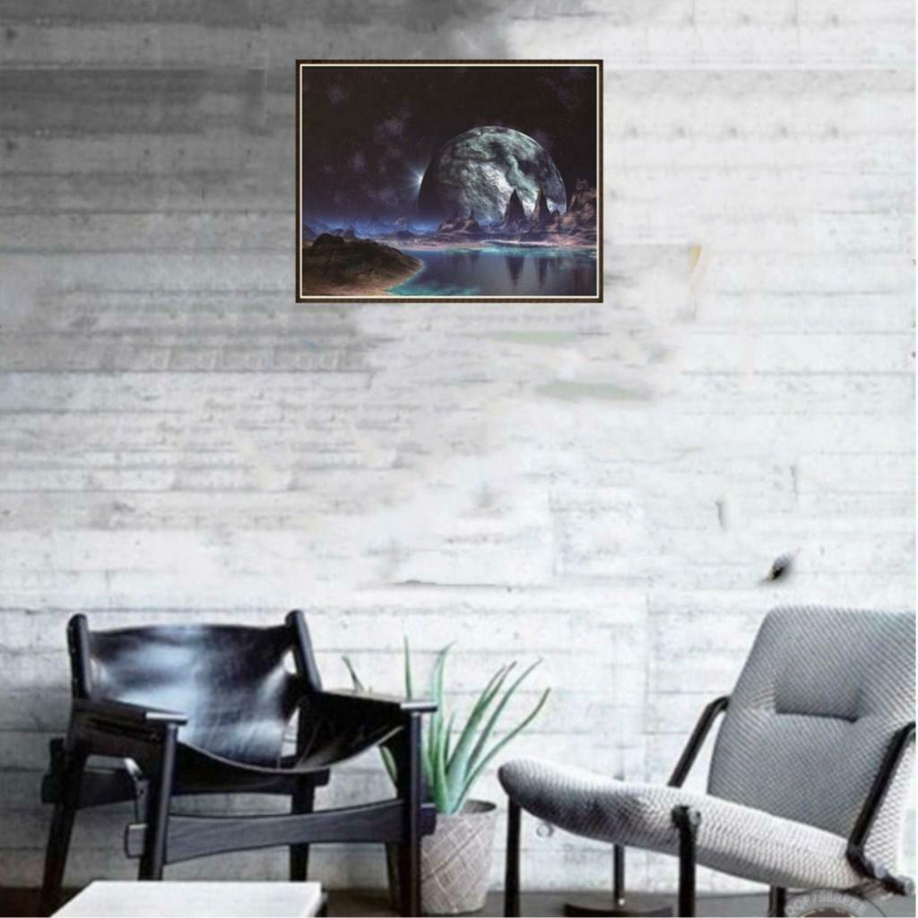 Full Drill 5D Diamond Painting Embroidery Cross Stitch Kits Moon