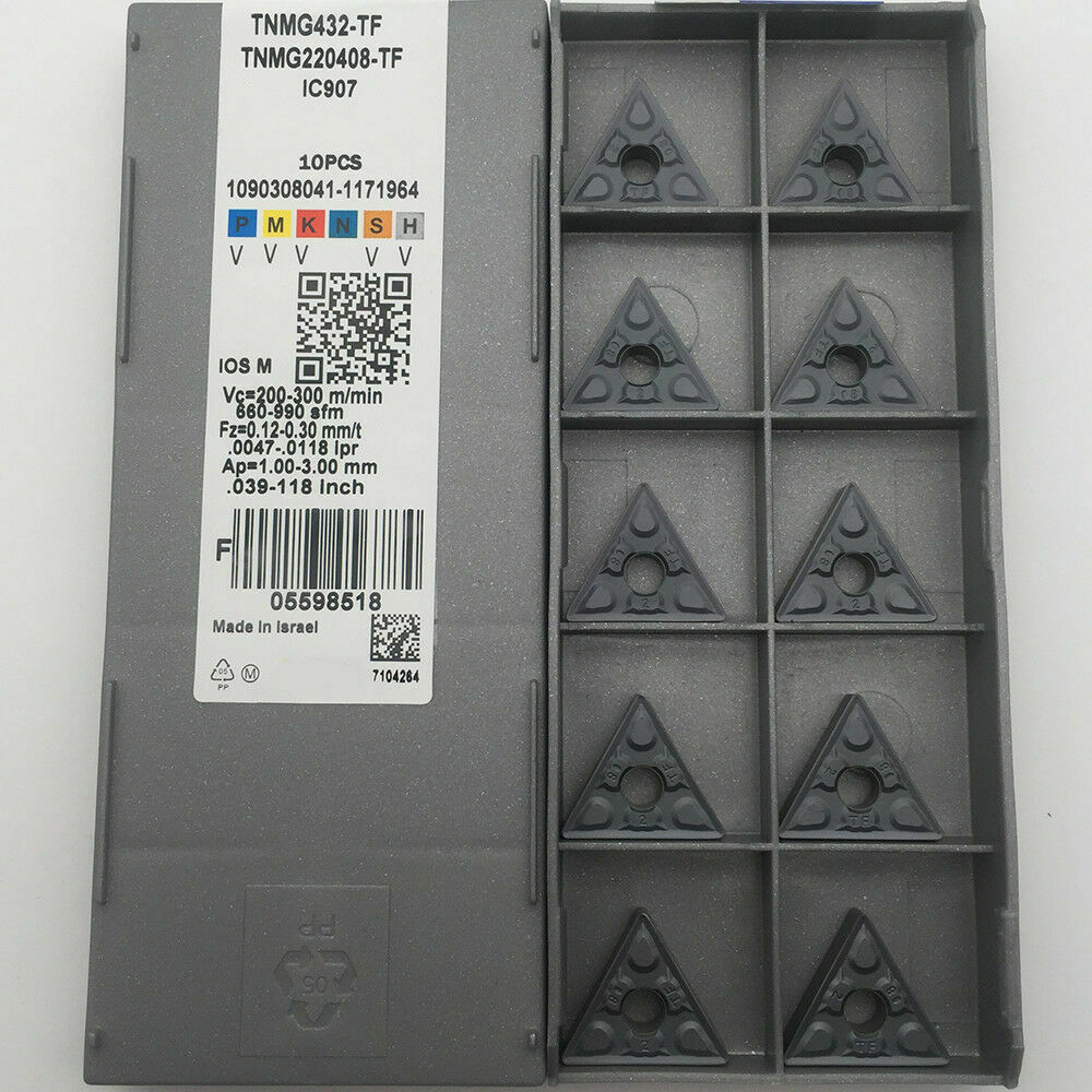 10PCS TNMG220408-TF IC907 TNMG432-TF CNC Carbide Inserts FOR STEEL