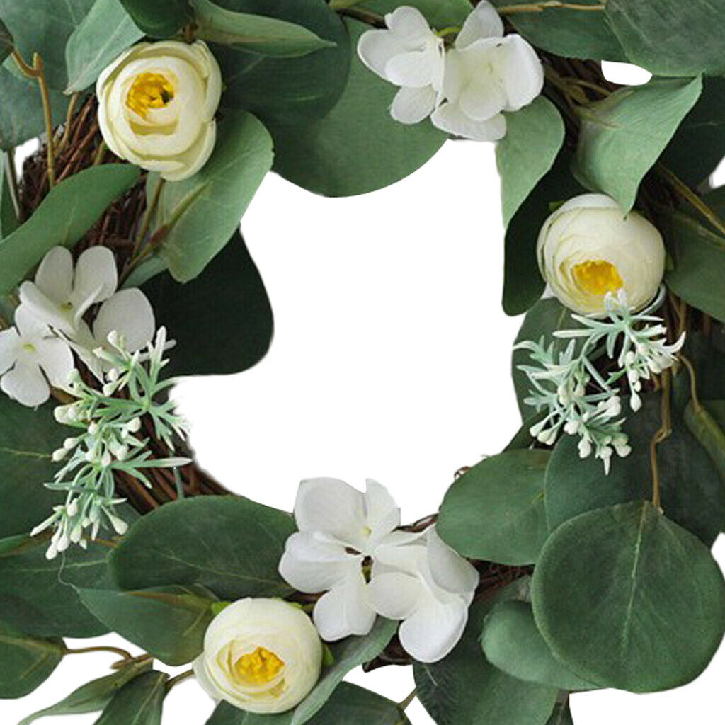 Green Leaf Vines Wreath for Summer/Fall Festival Celebration Front