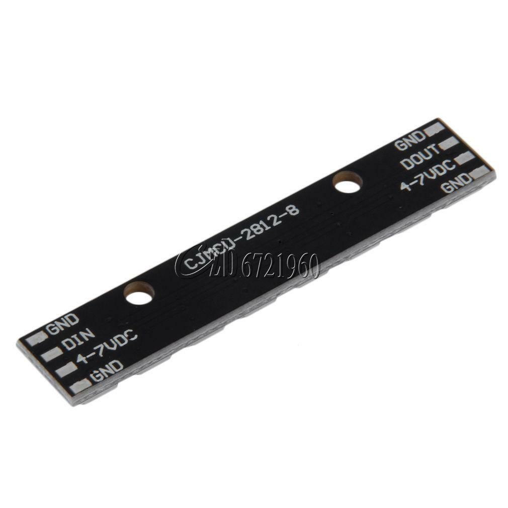 Black 8-Bit WS2812 5050 RGB LED Lamp Panel Board Rainbow LED Precise for Arduino