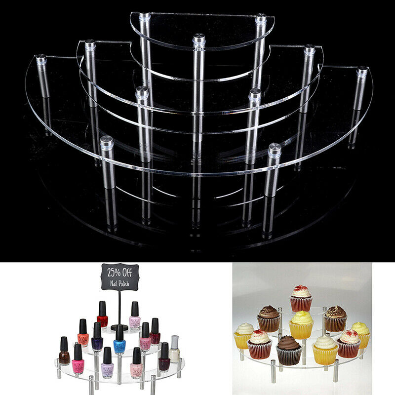 3 Tiers Dessert Display Shelf Stand Party Acrylic Cake Cupcake Serving Platt SJ
