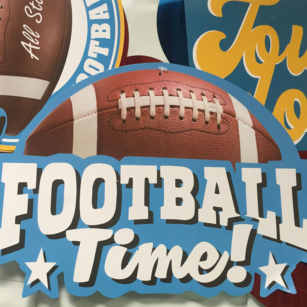 Pack of 30pcs Football Hanging Swirls Decorations Kit Sports Games Day Birthday