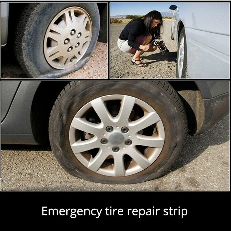 New 5PCS/SET Emergency Car Tyre Repair Rubber Strips Stiring Glue Tire Puncture