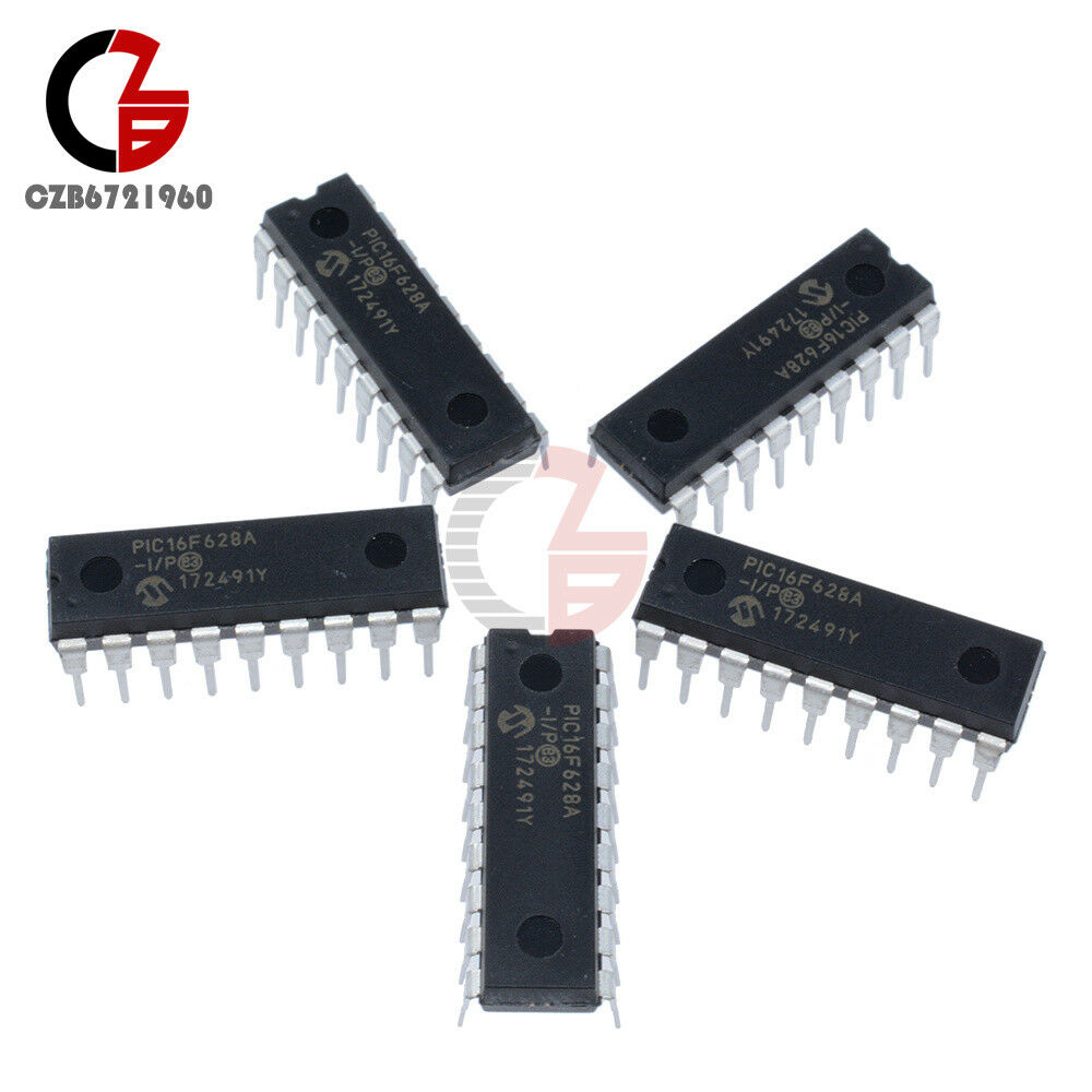 2PCS IC MICROCHIP DIP-18 PIC16F628A PIC16F628A-I/P NEW