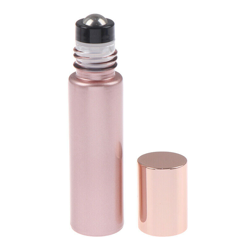 10ml  Essential Oil Bottles Roll on Glass Roller Ball Refillable Empty Co.l8
