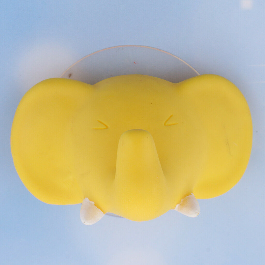 2pcs Creative Elephant Head Cartoon Bathroom Wall Sucker Hooks Nail Hook For