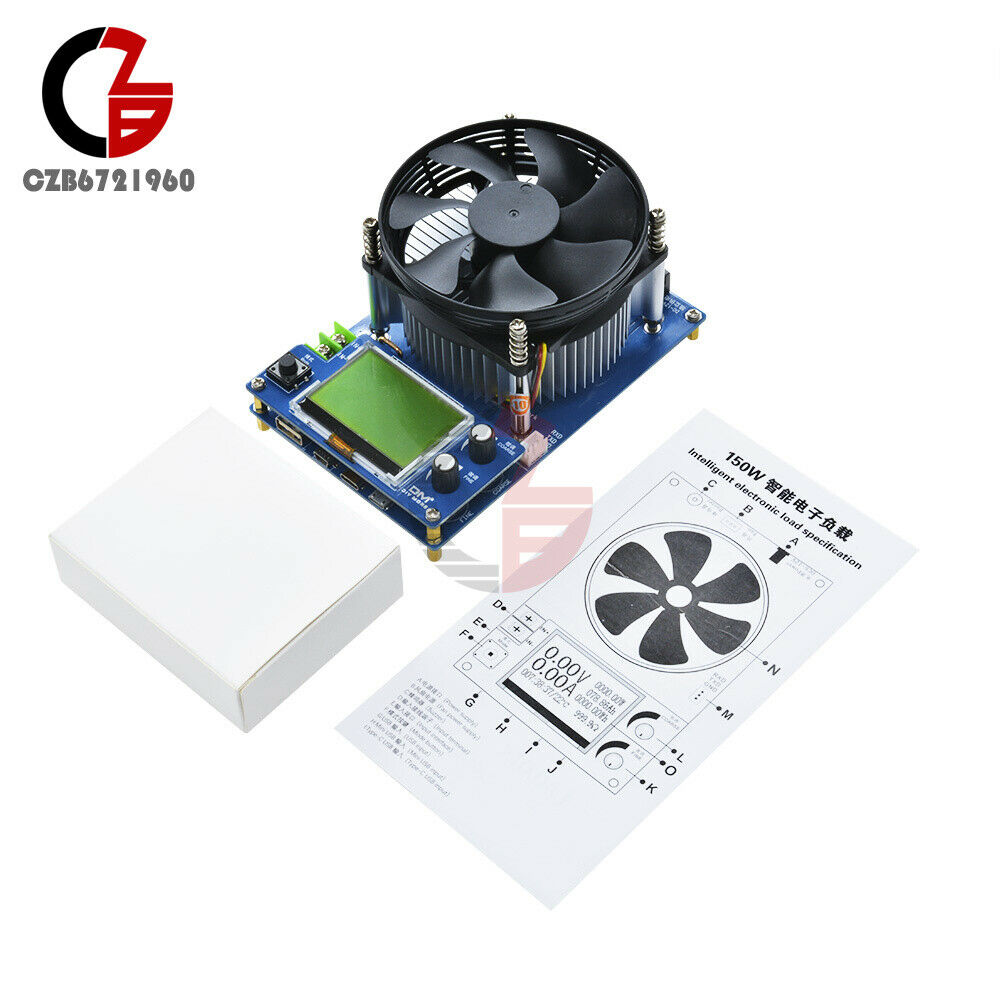 150W Intelligent Electronic Load 150V 10A Battery Discharge Capacity Detector EU