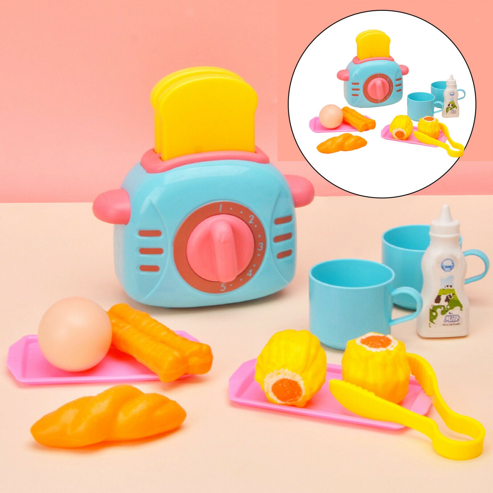 Kids Toaster Machine Bread Maker Early Learning Toys for Children Sets