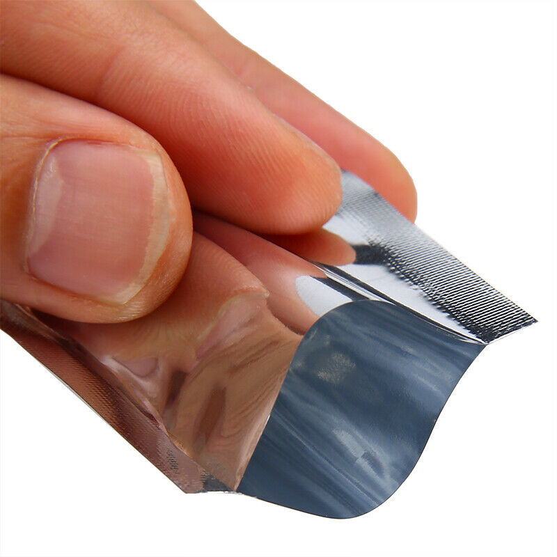 100pcs Foil Pouch Heat Seal Mylar Smell Proof Bags / Storage Bag NEW