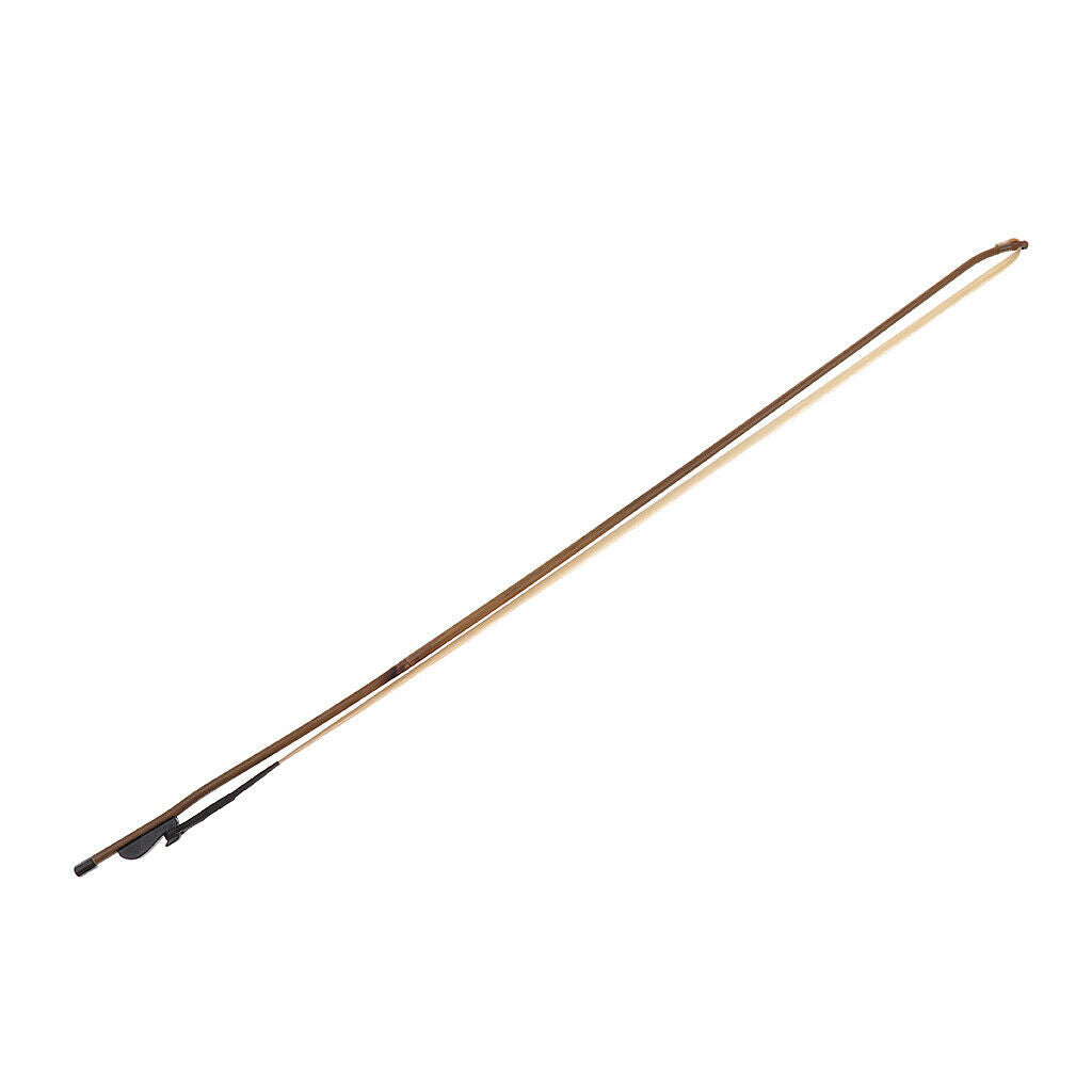 Chinese Erhu Bow Violin Bow Natural Bamboo&White Horsetail Hair Wood Color