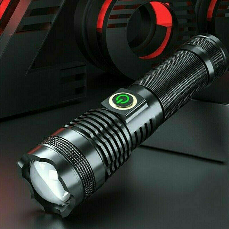 Rechargeable 1000000 Lumens XHP70 Most Powerful LED Flashlight USB Zoom Torch