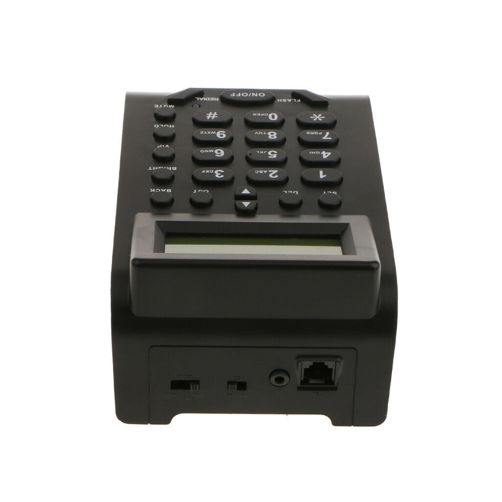 Telephone Headset Customer Service Phone Call Center w/ Dial Pad Black