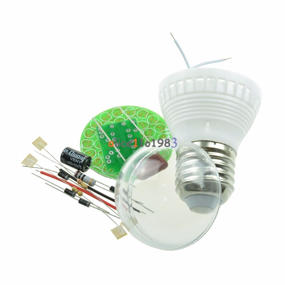 New Energy-Saving 38 LEDs Green Lamps DIY Kits Electronic Suite 1 Set