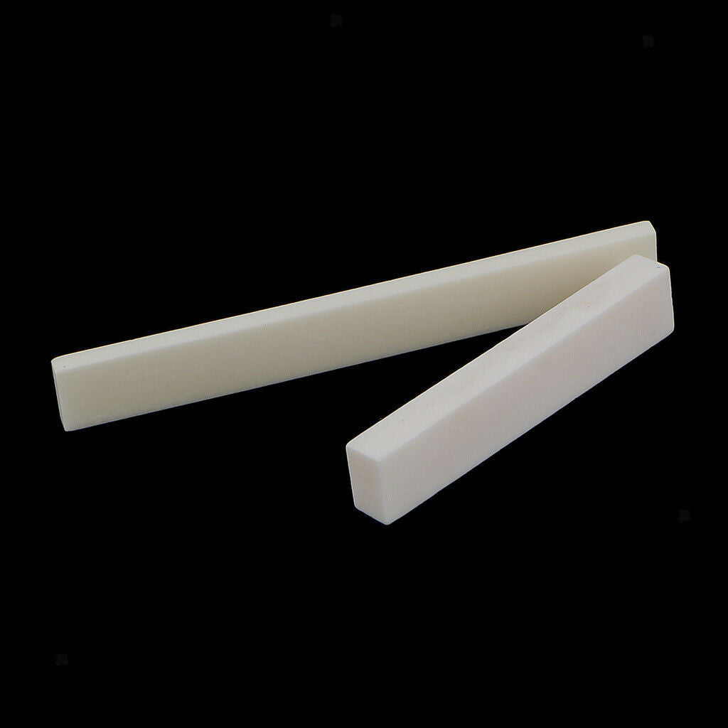 Replacement Set of Ivory Uncut 52mm Nut w/ 80mm Saddle for Guitar DIY Parts