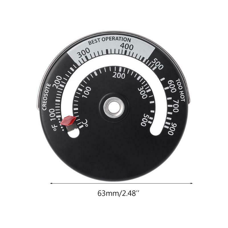 Magnetic Stove Flue Pipe Thermometer Multi Fuel Woodstove Woodburner Stove Pipe