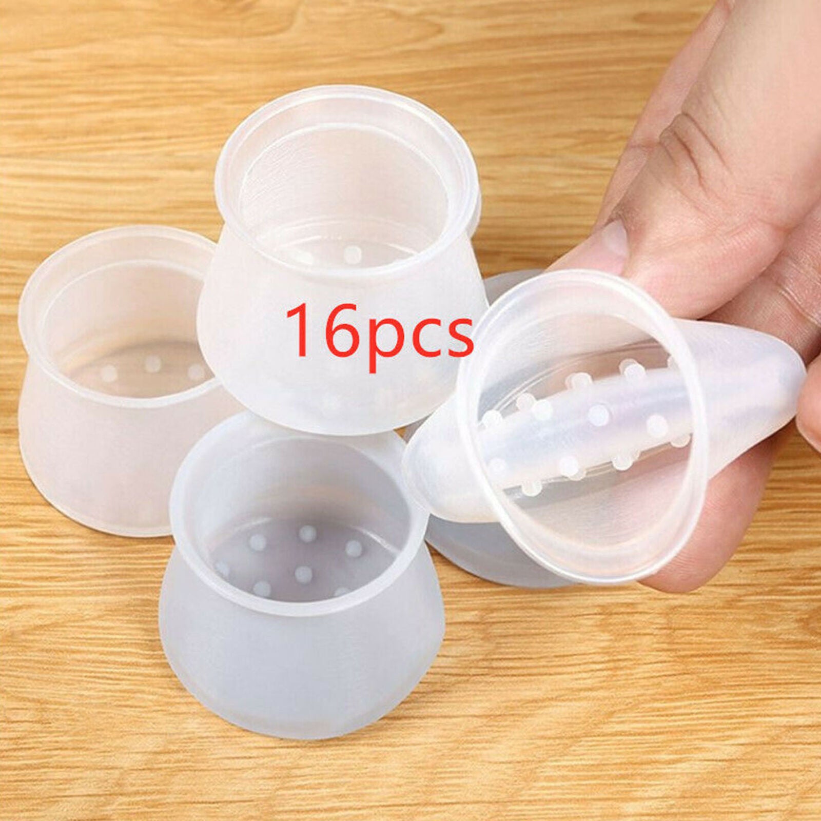 16pc Silicon Furniture Leg Protection Cover Table Feet Pad Floor Protector