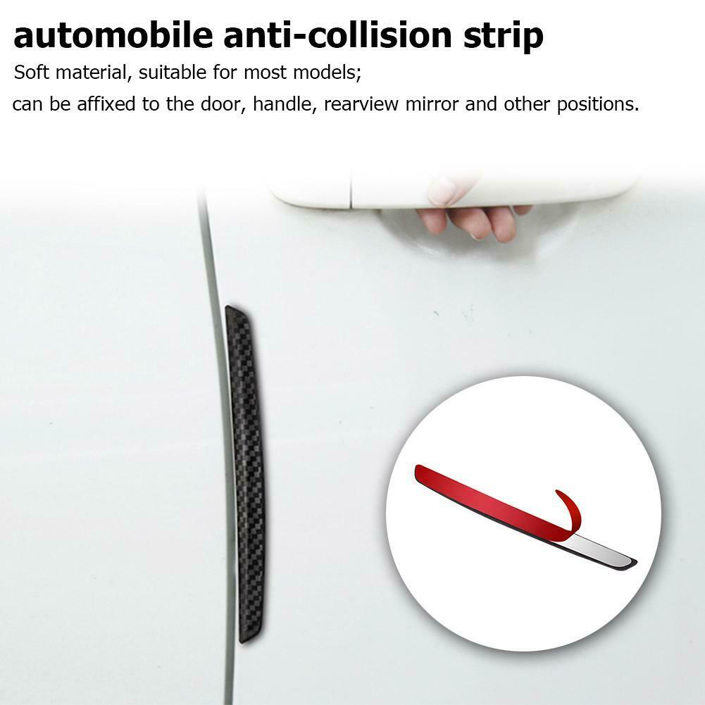 4pcs Car Door Edge Rearview Mirror Anti-collision Strips Stickers Universal  @