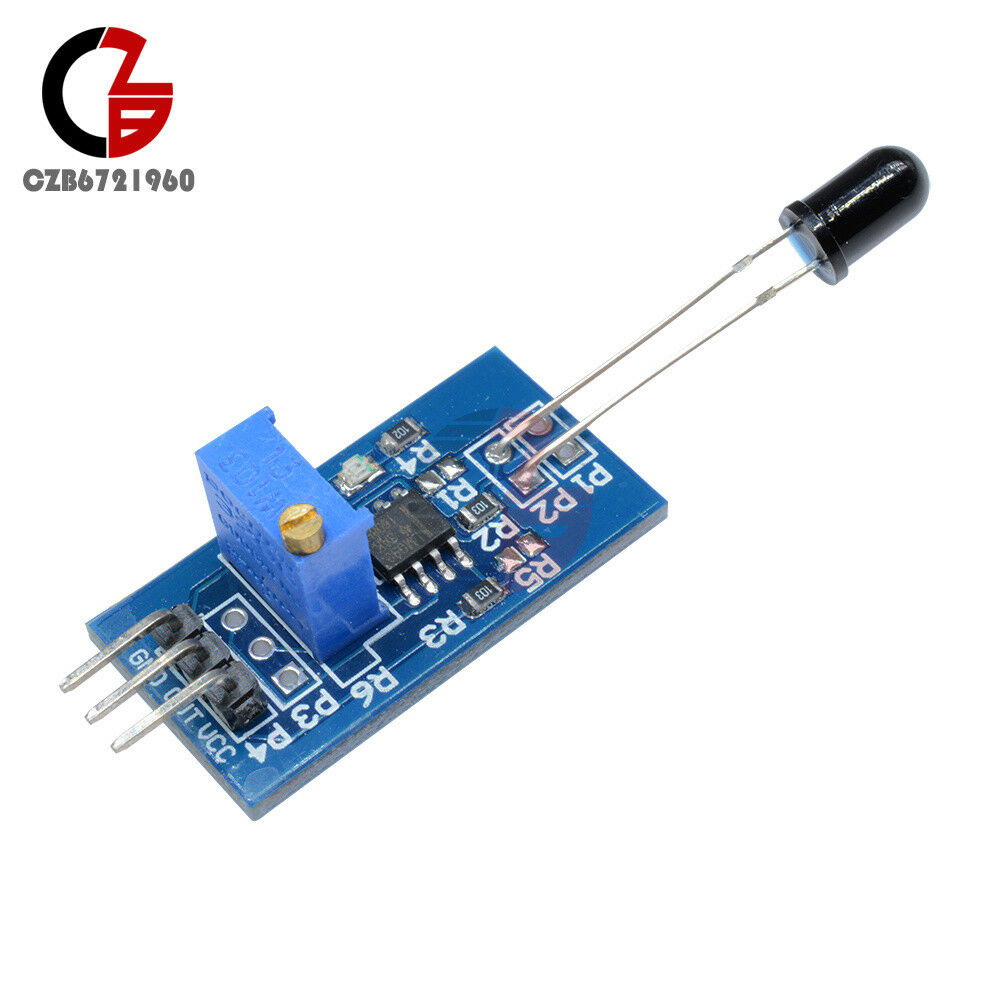 3.3/5V 760-1100nm LM393 Flame Sensor Module Temperature Sensor Board for Arduino