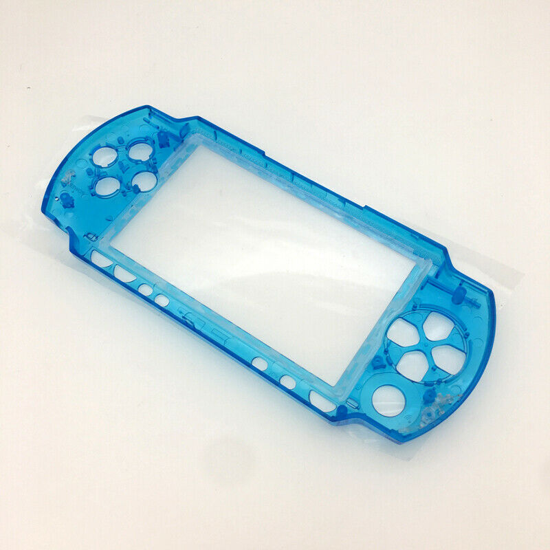 Blue Front Face Plate Faceplate Shell Case Cover Replacement For Sony PSP 1000