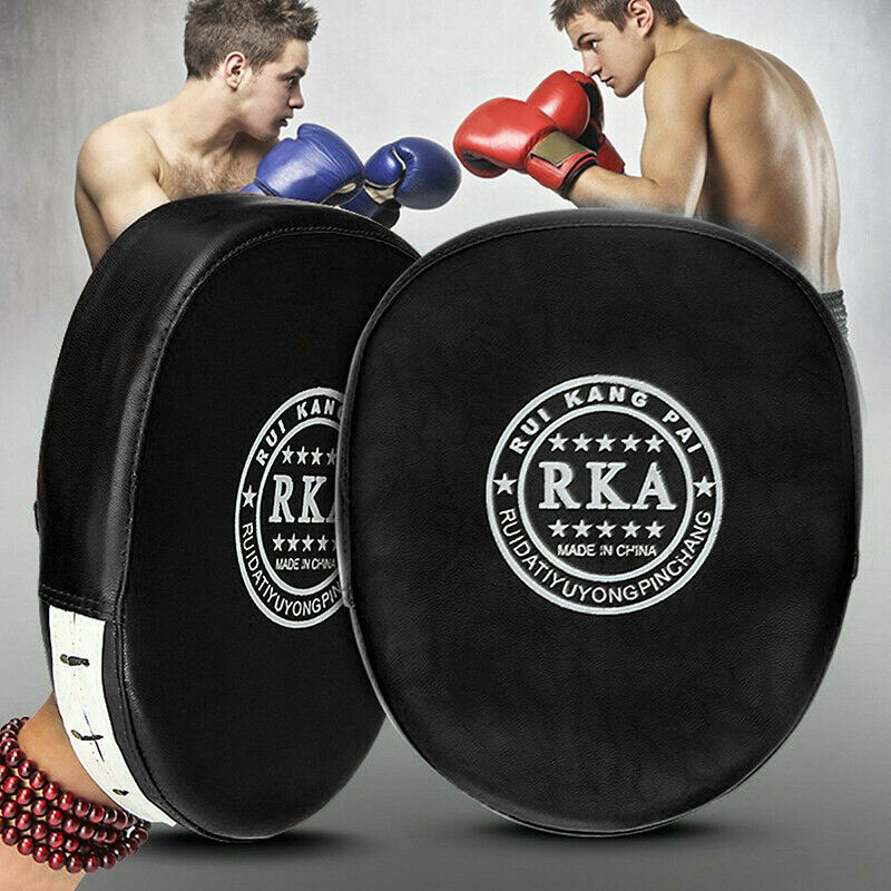 1x Boxing Gloves and Focus Pads Set Hook Jabs Mitts Punch Bag Gym Training HN US