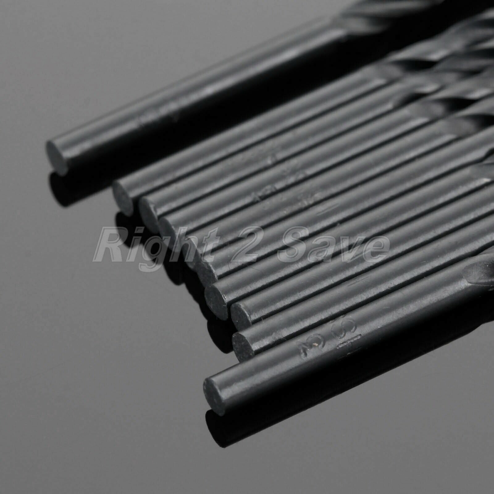 10pc 3mm Straight Shank HSS Micro Twist Drill Bits For Wood Aluminum Plastic R2S