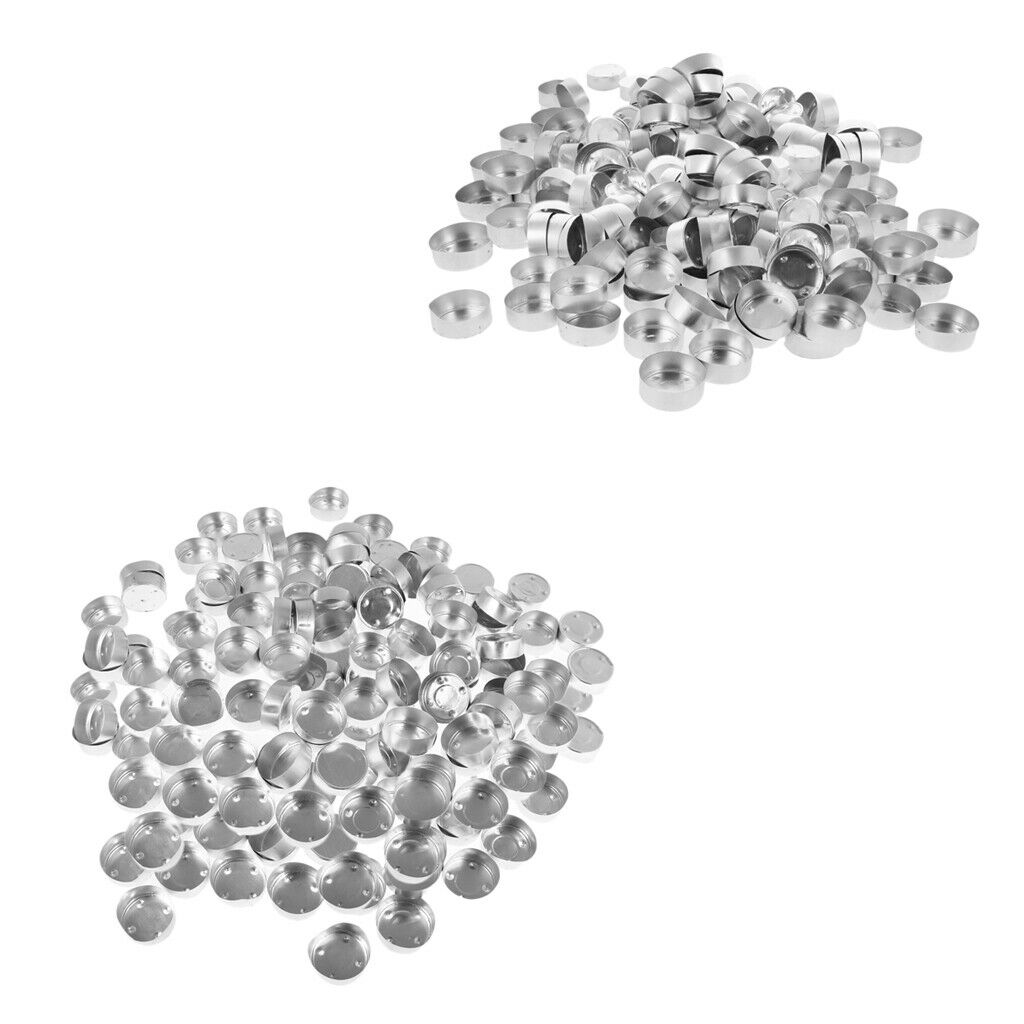 Pack of 400 Tealight Cups Bulk Aluminum Tealight Cans Tealight Empty