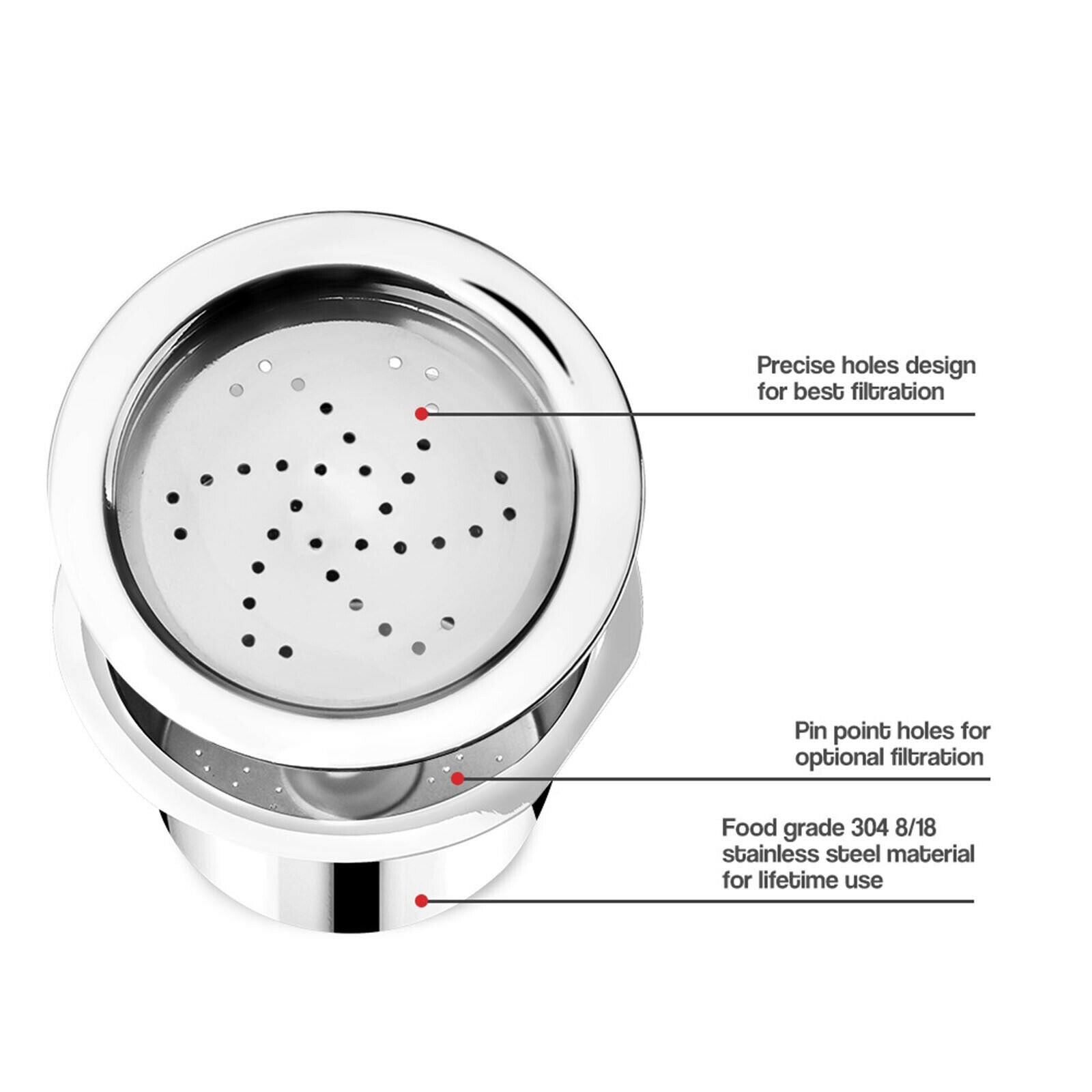 Metal Reusable Coffee Capsule Pod Cup Brush Fit for ALDI Expressi K FEE