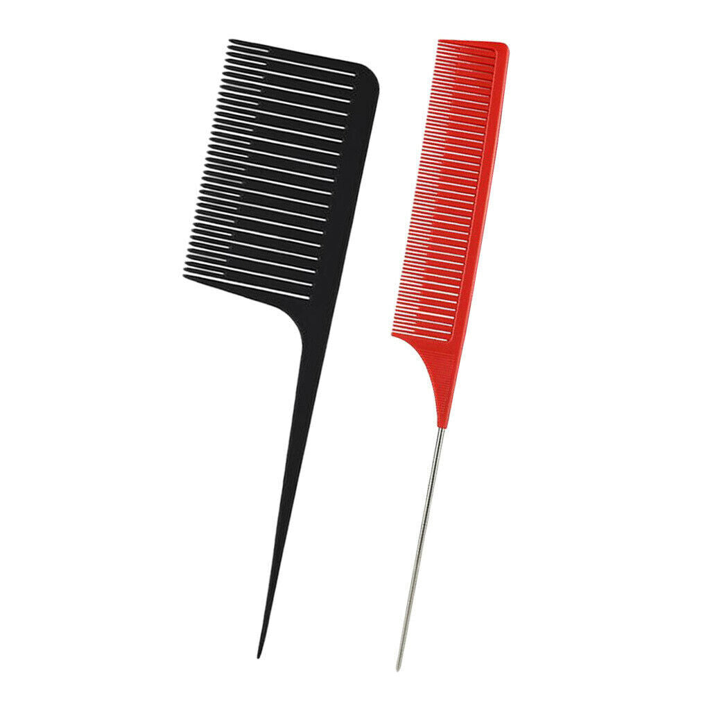 New Fine-tooth&Wide-toothed Sectioning Weaving Highlight Foiling Hair Combs