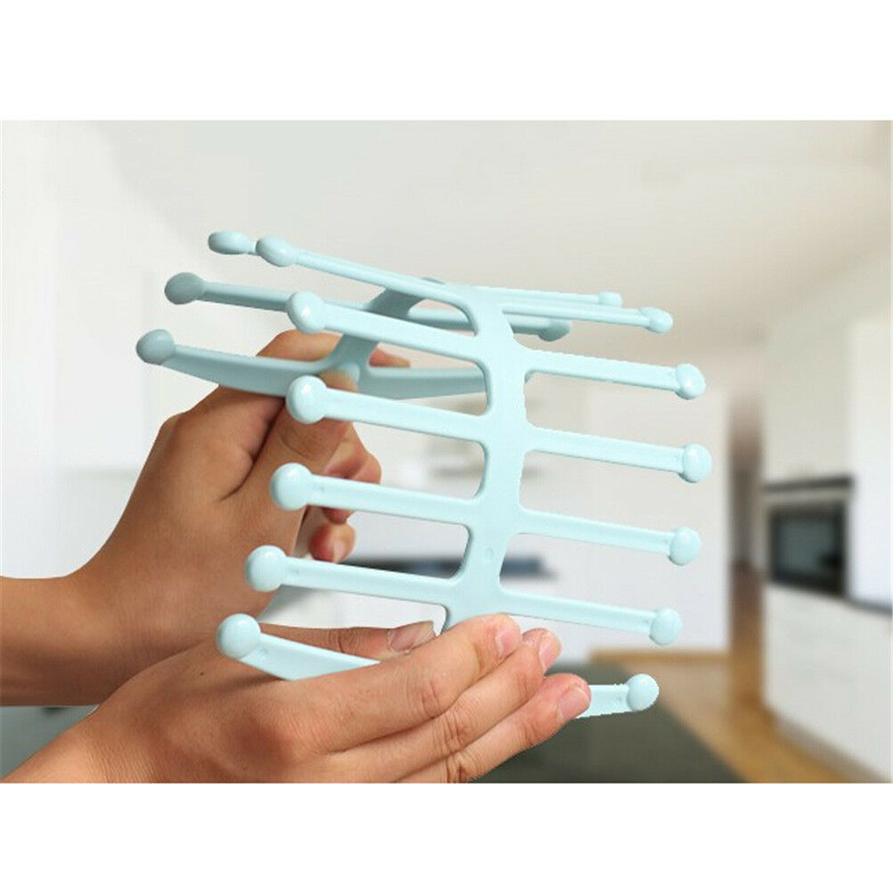 Fishbone Necktie Tie Belt Hanger Rack Shawl Scarf Clip Home Organizer Hol.l8