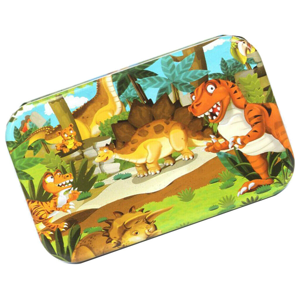 2Set Kids Wooden Jigsaw Puzzles with a Storage Box