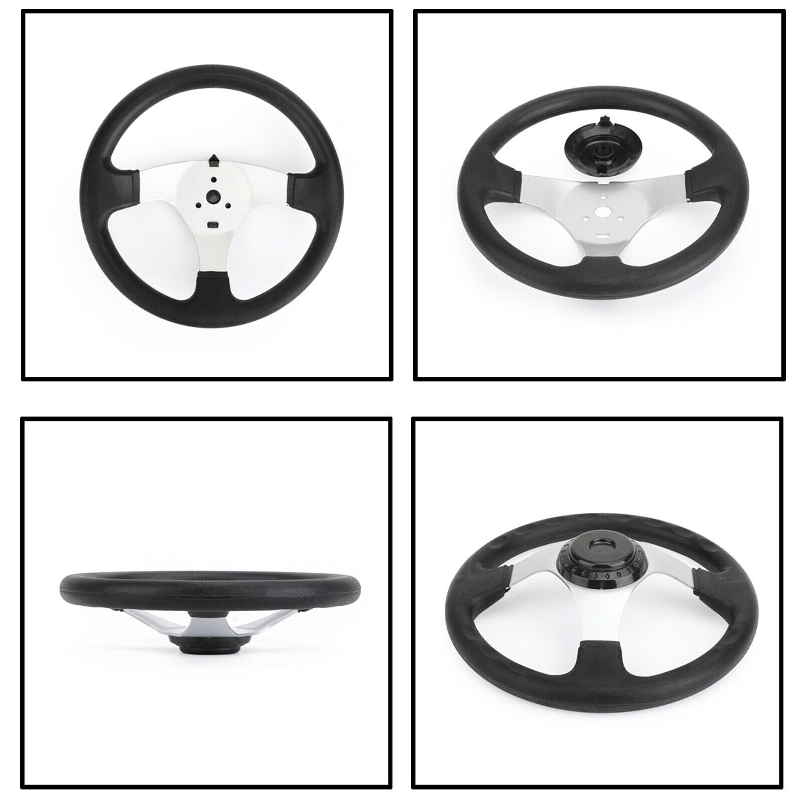300MM Classic Steering Wheel for 150-250Cc Beach Kart Go Kart Buggy Quad CA