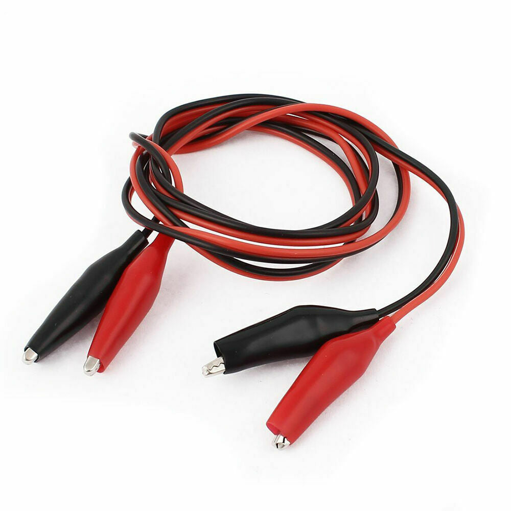 2 Groups 1M Alligator Clip Test Leads Double-ended Jumper Wires Test Leads S LIN